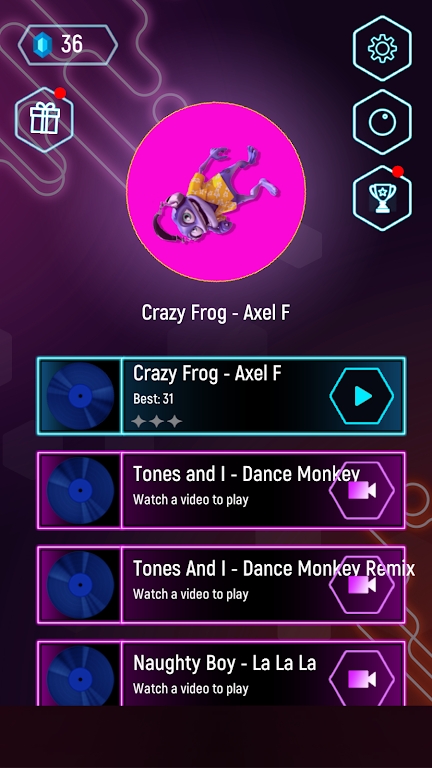 疯狂青蛙跳瓦片Crazy Frog Tiles Hop